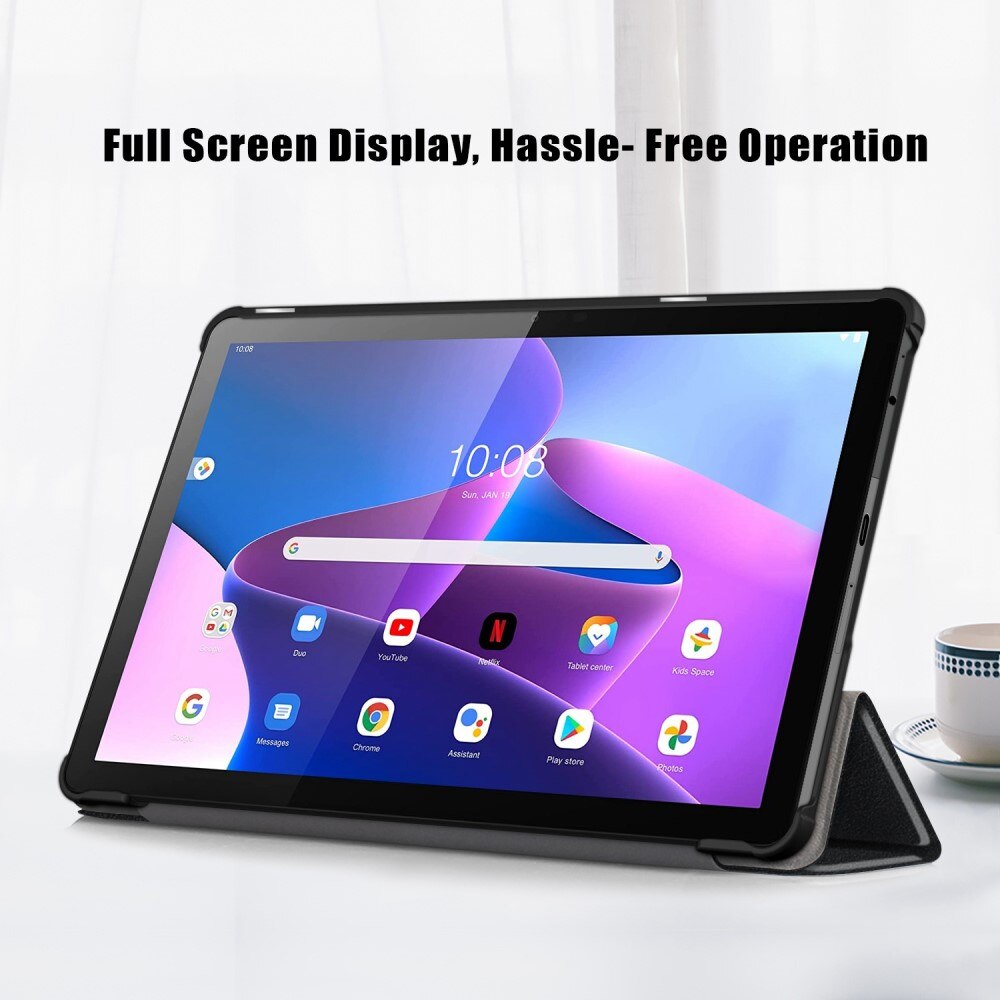 Kotelo Tri-fold Lenovo Tab M10 (3rd gen) musta