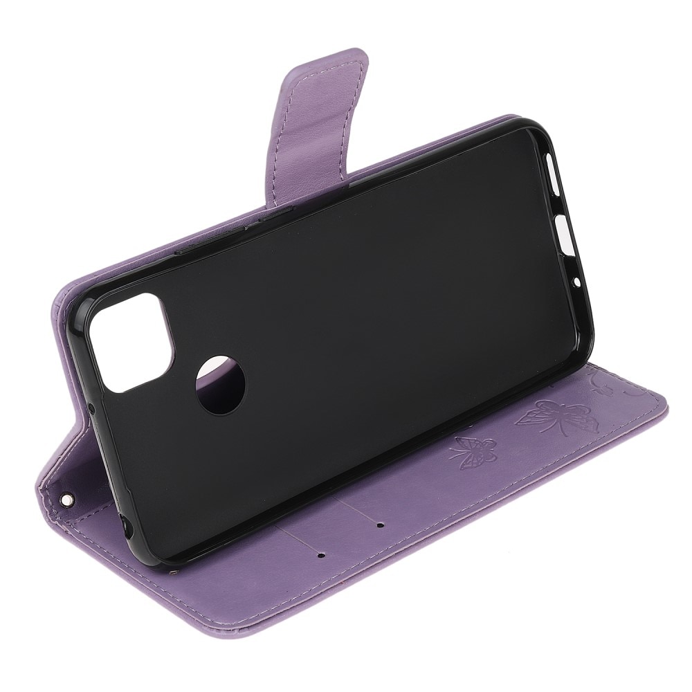 Nahkakotelo Perhonen Xiaomi Redmi 9C Liila