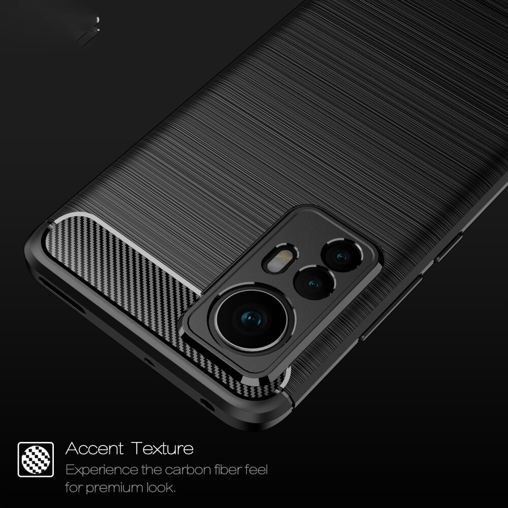 Xiaomi 12 Kuori TPU Brushed Musta
