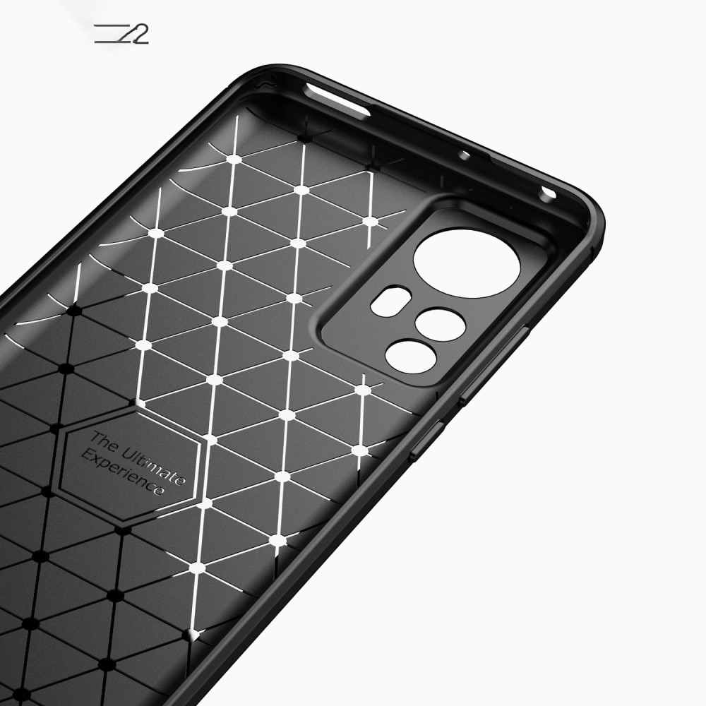Xiaomi 12 Kuori TPU Brushed Musta