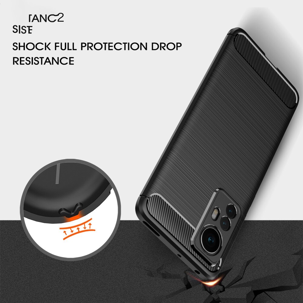 Xiaomi 12 Kuori TPU Brushed Musta
