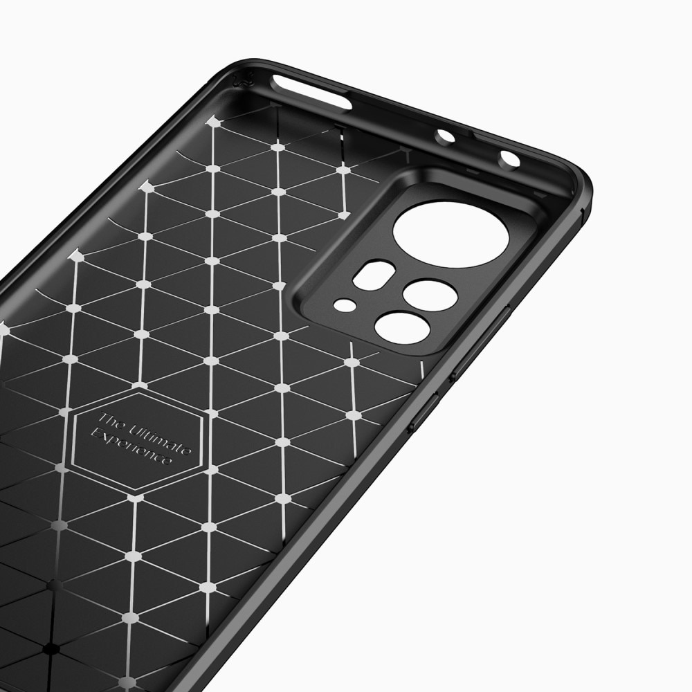 Xiaomi 12 Pro Kuori TPU Brushed Musta