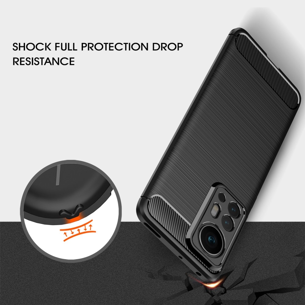 Xiaomi 12 Pro Kuori TPU Brushed Musta