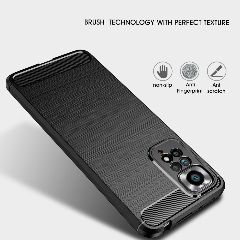 Xiaomi Redmi Note 11 Pro Kuori TPU Brushed Musta