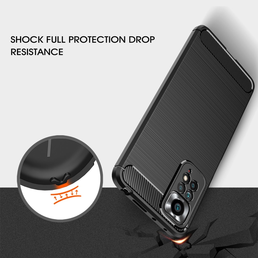 Xiaomi Redmi Note 11 Pro Kuori TPU Brushed Musta