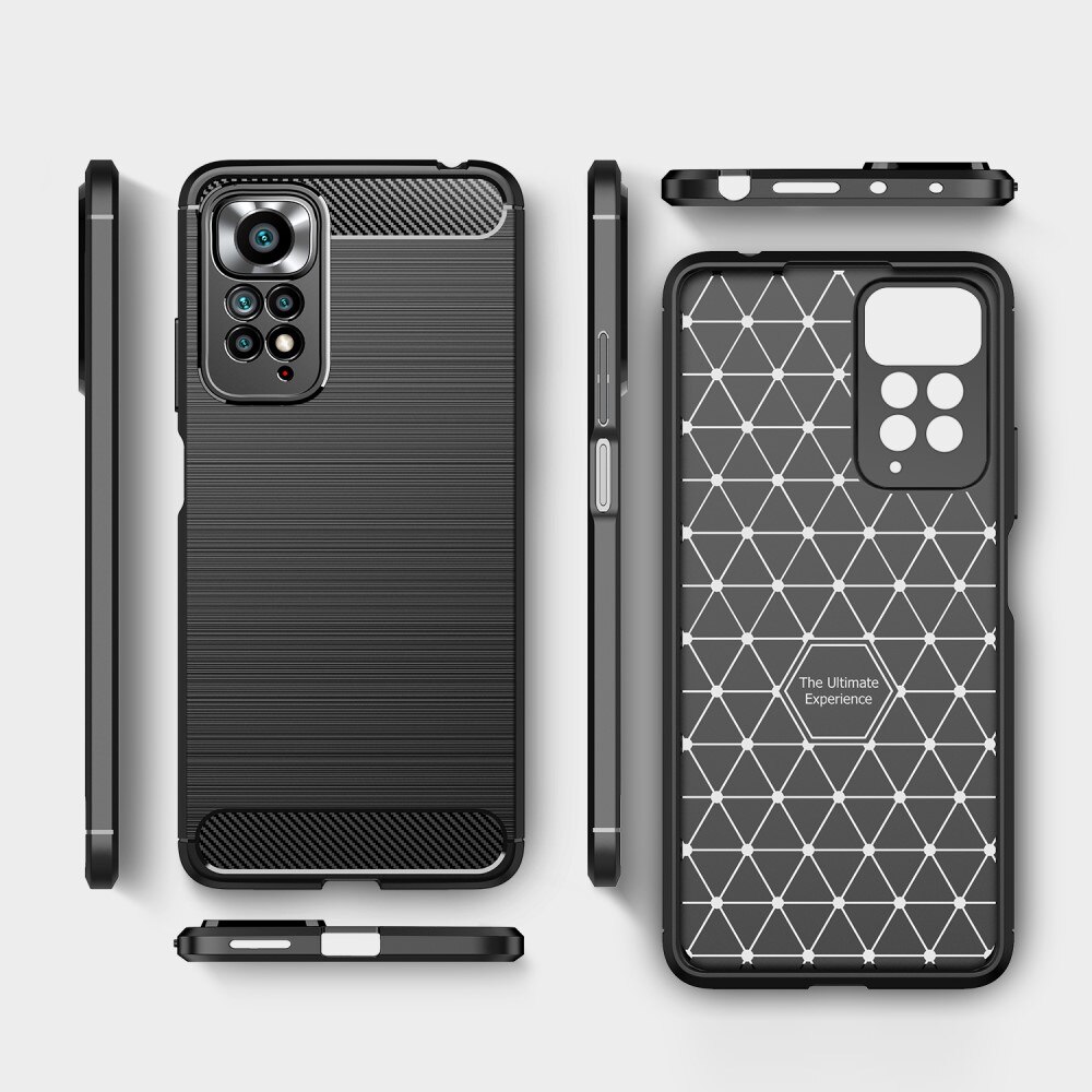 Xiaomi Redmi Note 11 Pro Kuori TPU Brushed Musta