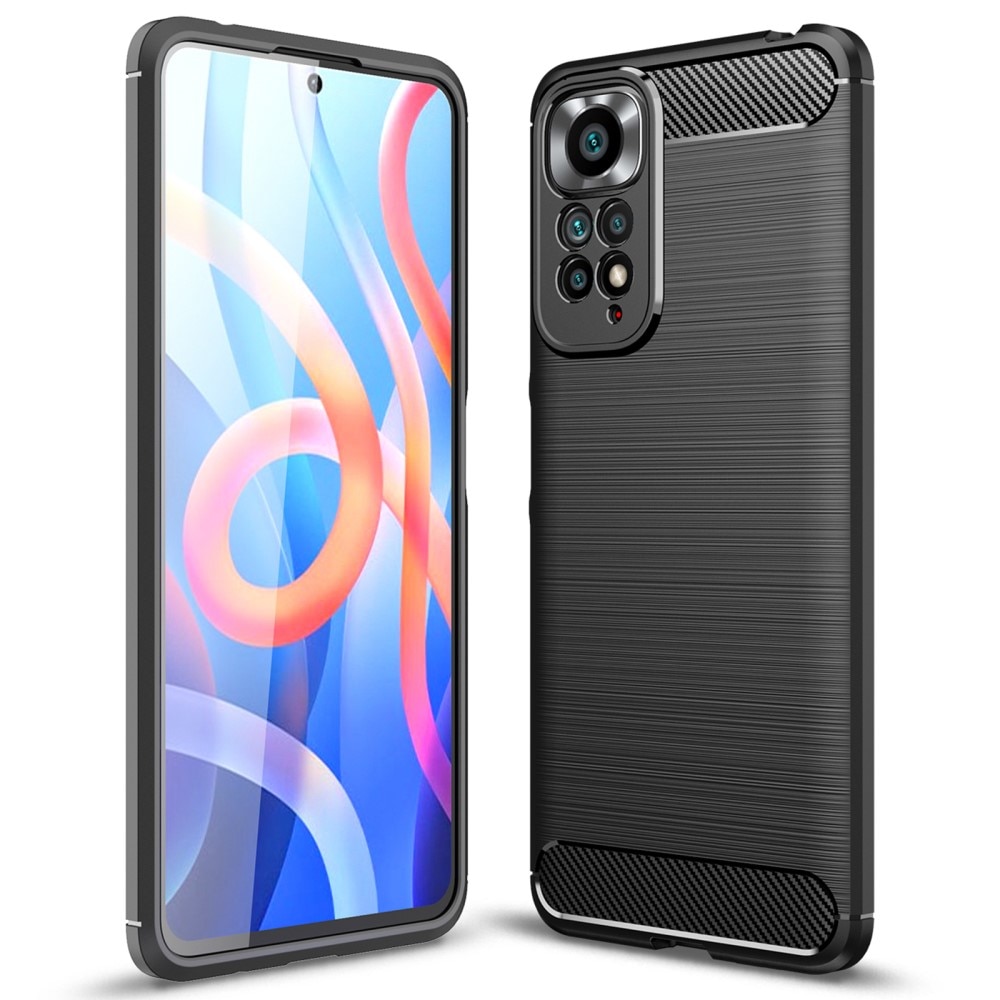 Xiaomi Redmi Note 11 Kuori TPU Brushed Musta