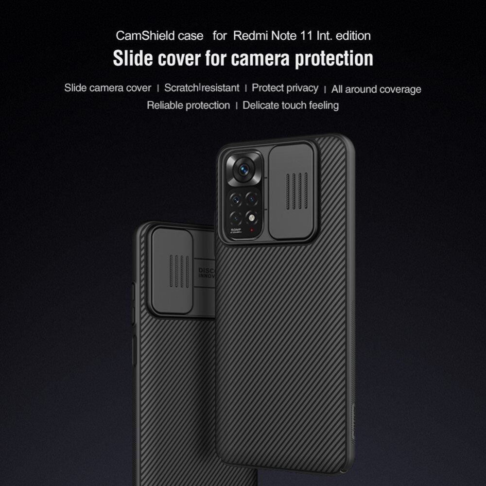 CamShield Kuori Xiaomi Redmi Note 11 Musta