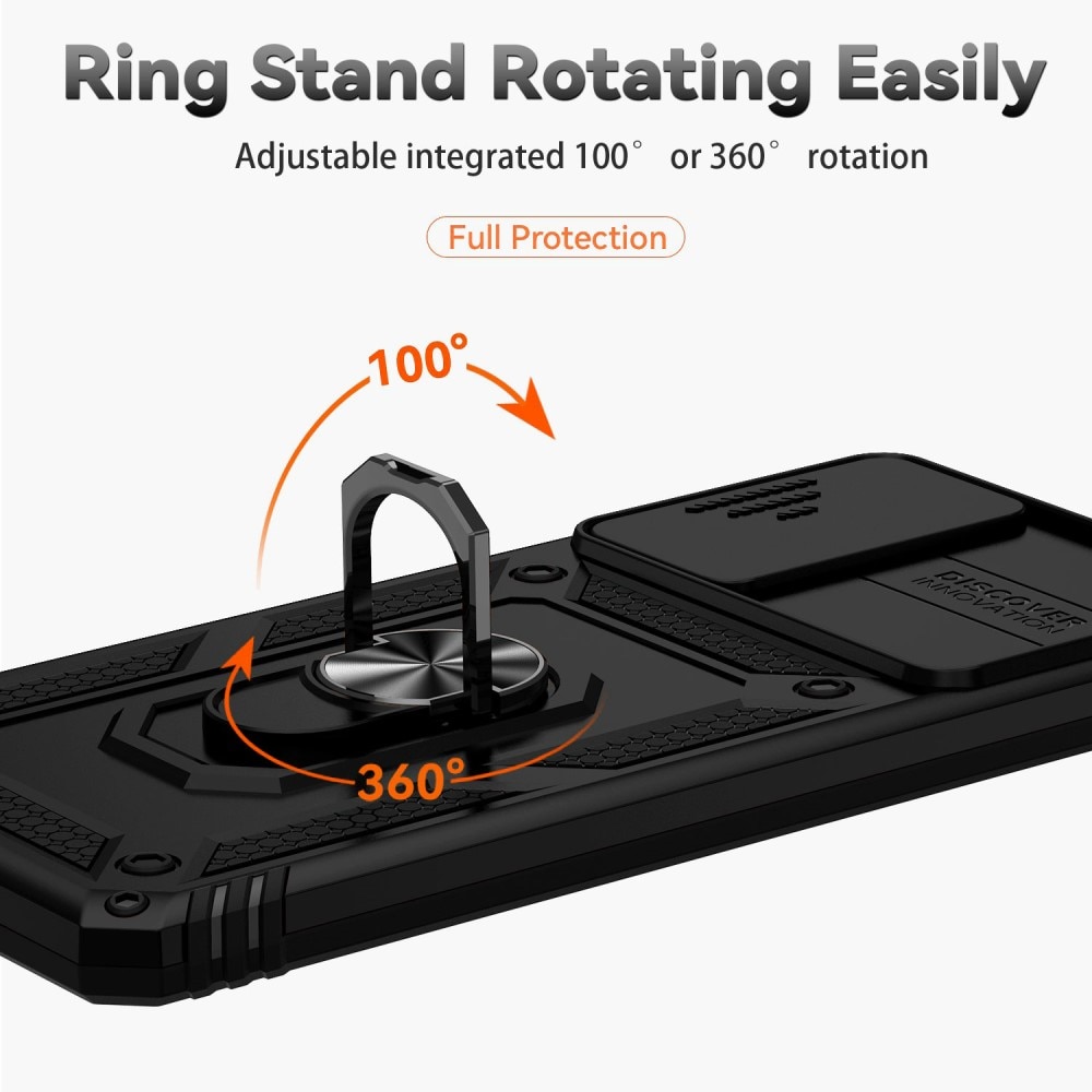 Hybridikuori Ring + Kamerasuojalla Xiaomi Redmi Note 11 Pro Musta