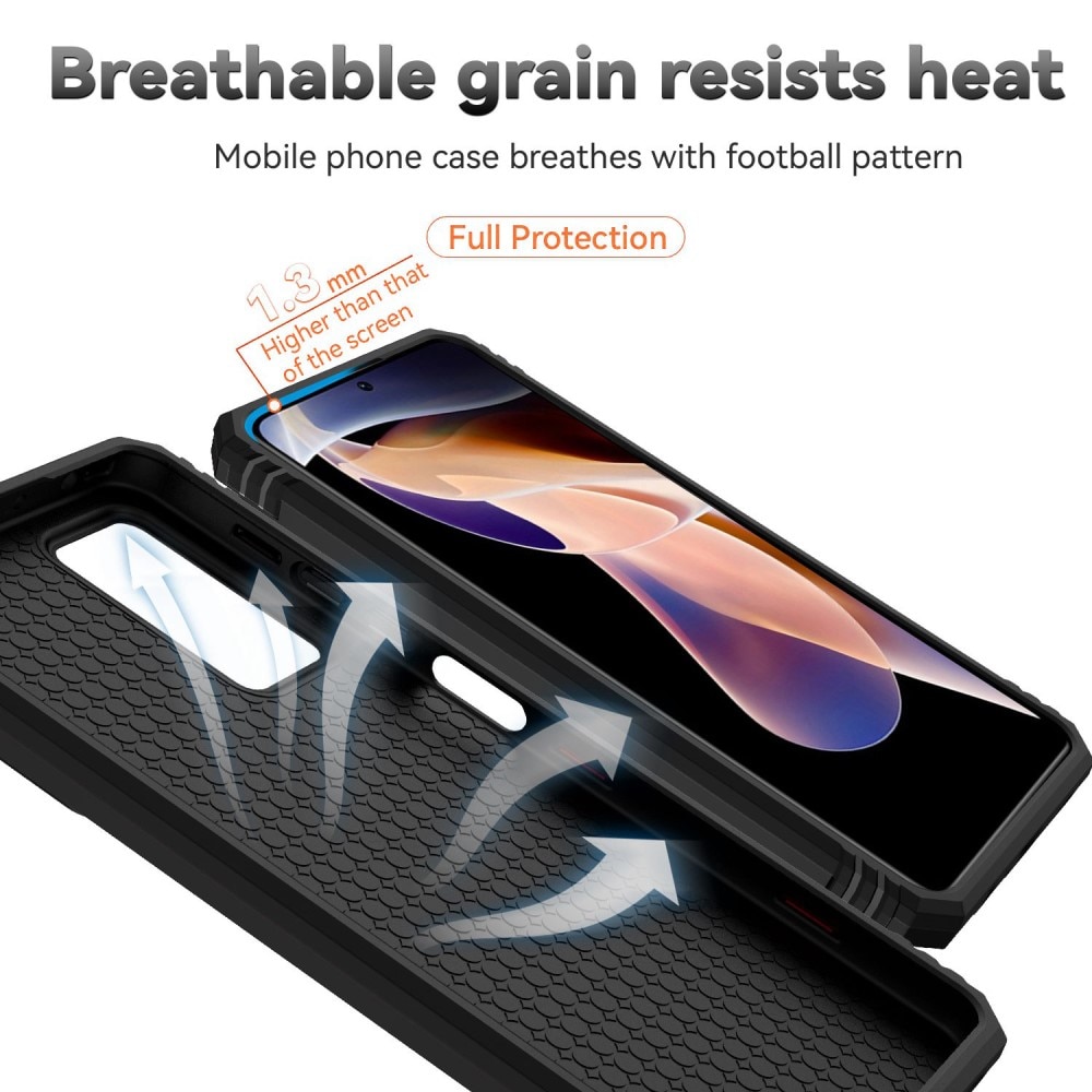 Hybridikuori Ring + Kamerasuojalla Xiaomi Redmi Note 11 Pro Musta
