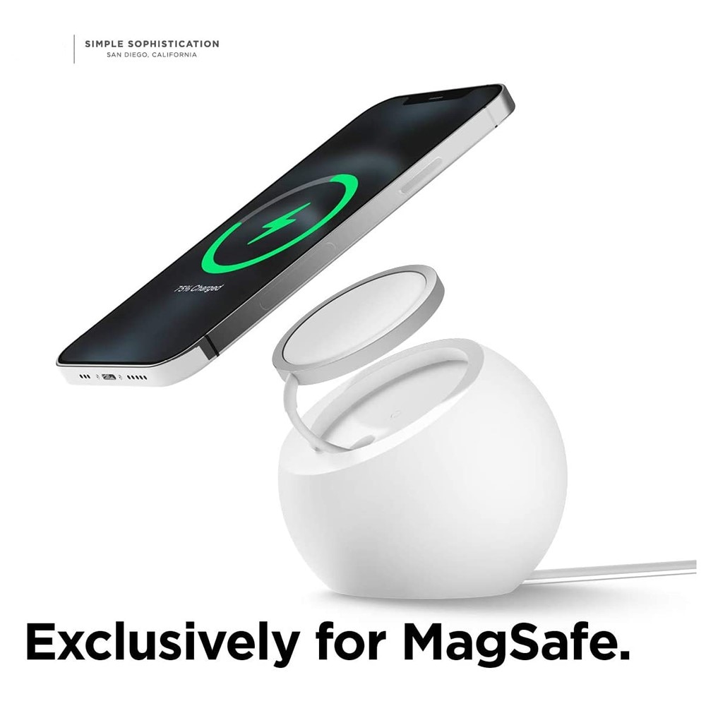 Pyöreä  MagSafe latausteline valkoinen