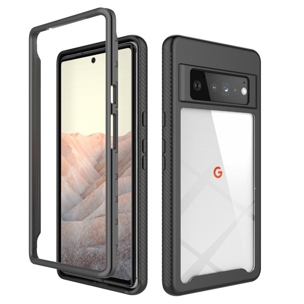 Full Cover Kuori Google Pixel 6 Pro Musta