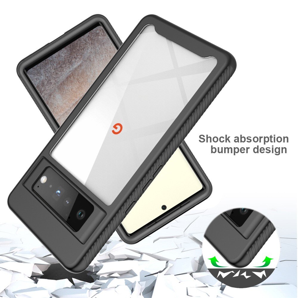 Full Cover Kuori Google Pixel 6 Pro Musta