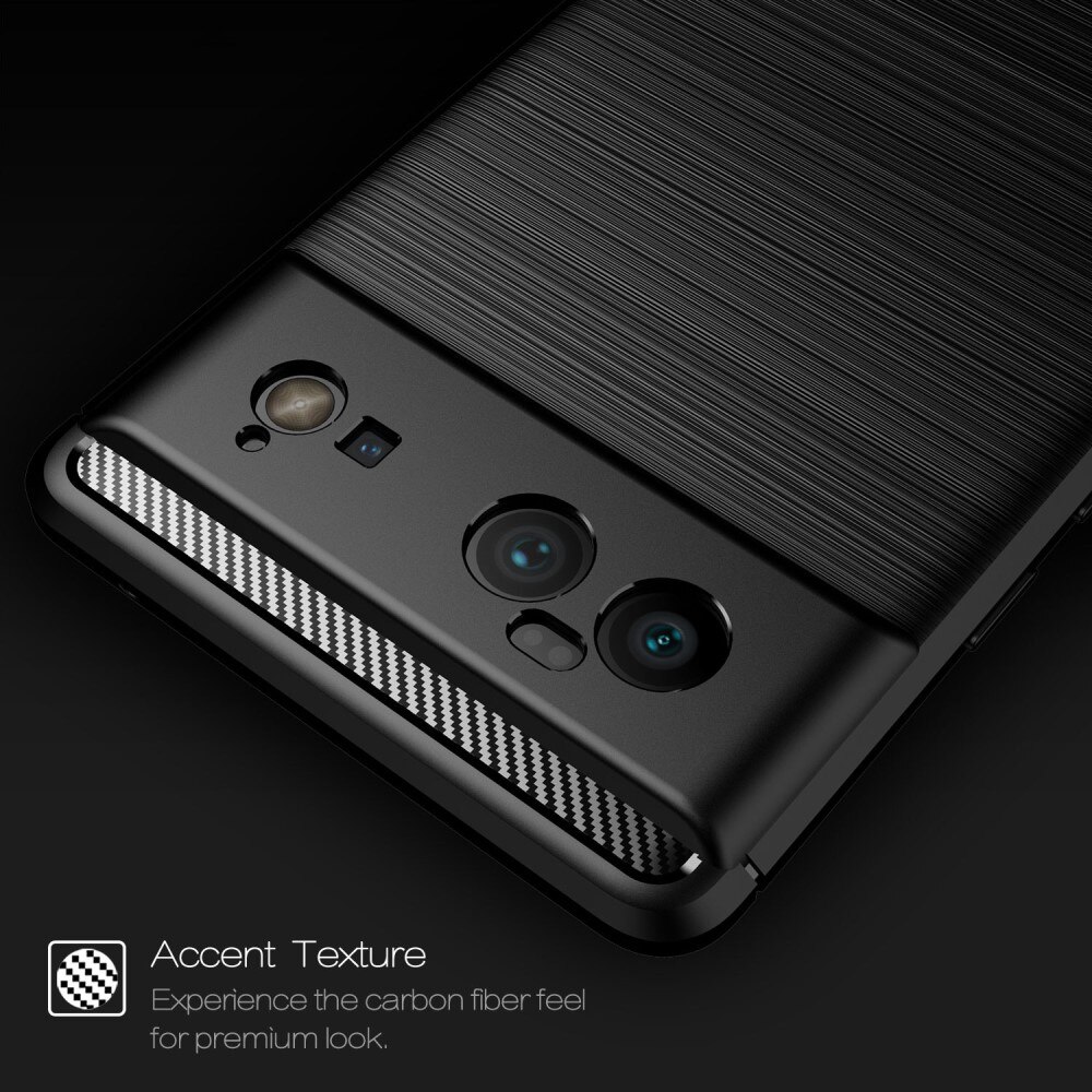 Google Pixel 6 Pro Kuori TPU Brushed Musta