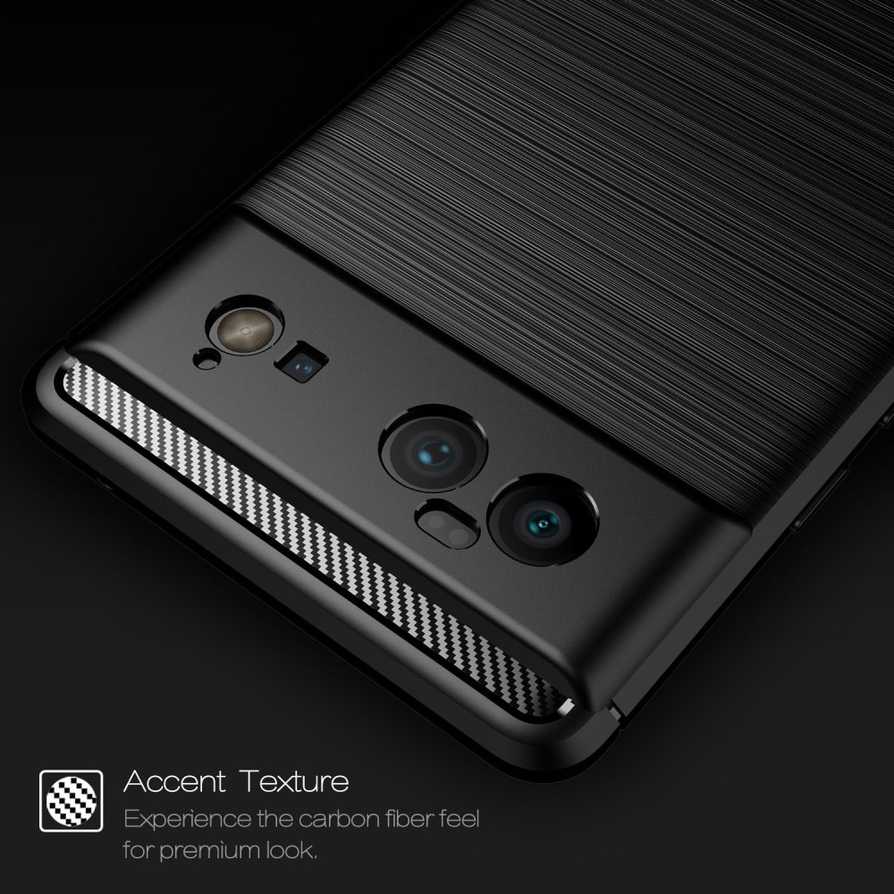 Google Pixel 6 Kuori TPU Brushed Musta