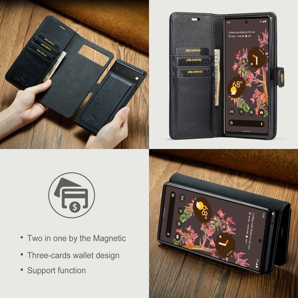 Magnet Wallet Google Pixel 6 Musta