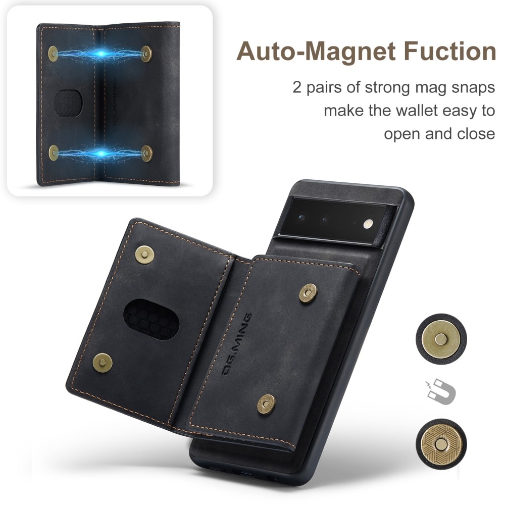 Magnetic Card Slot Case Google Pixel 6 Musta