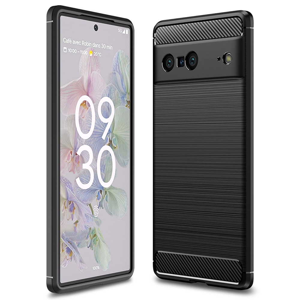Google Pixel 7 Kuori TPU Brushed Musta