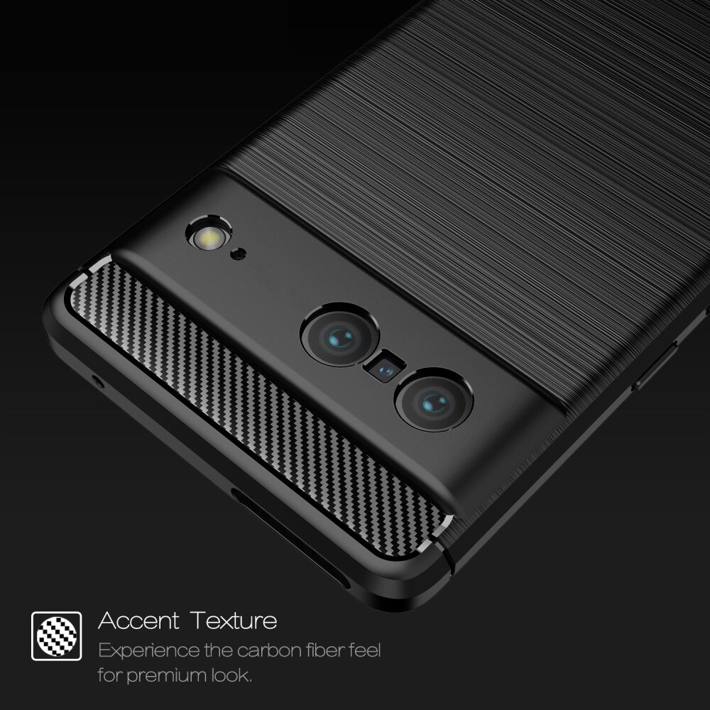 Google Pixel 7 Kuori TPU Brushed Musta