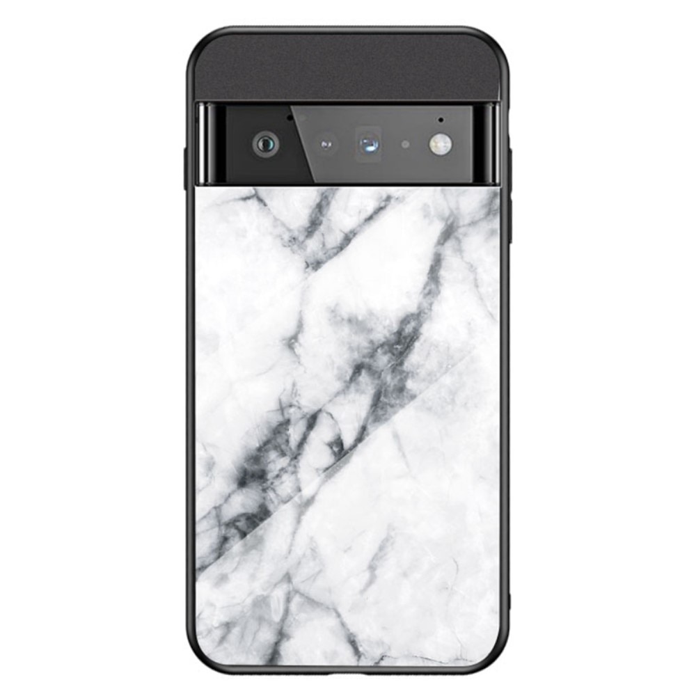 Panssarilasi Kuori Google Pixel 7 valkoista marmoria