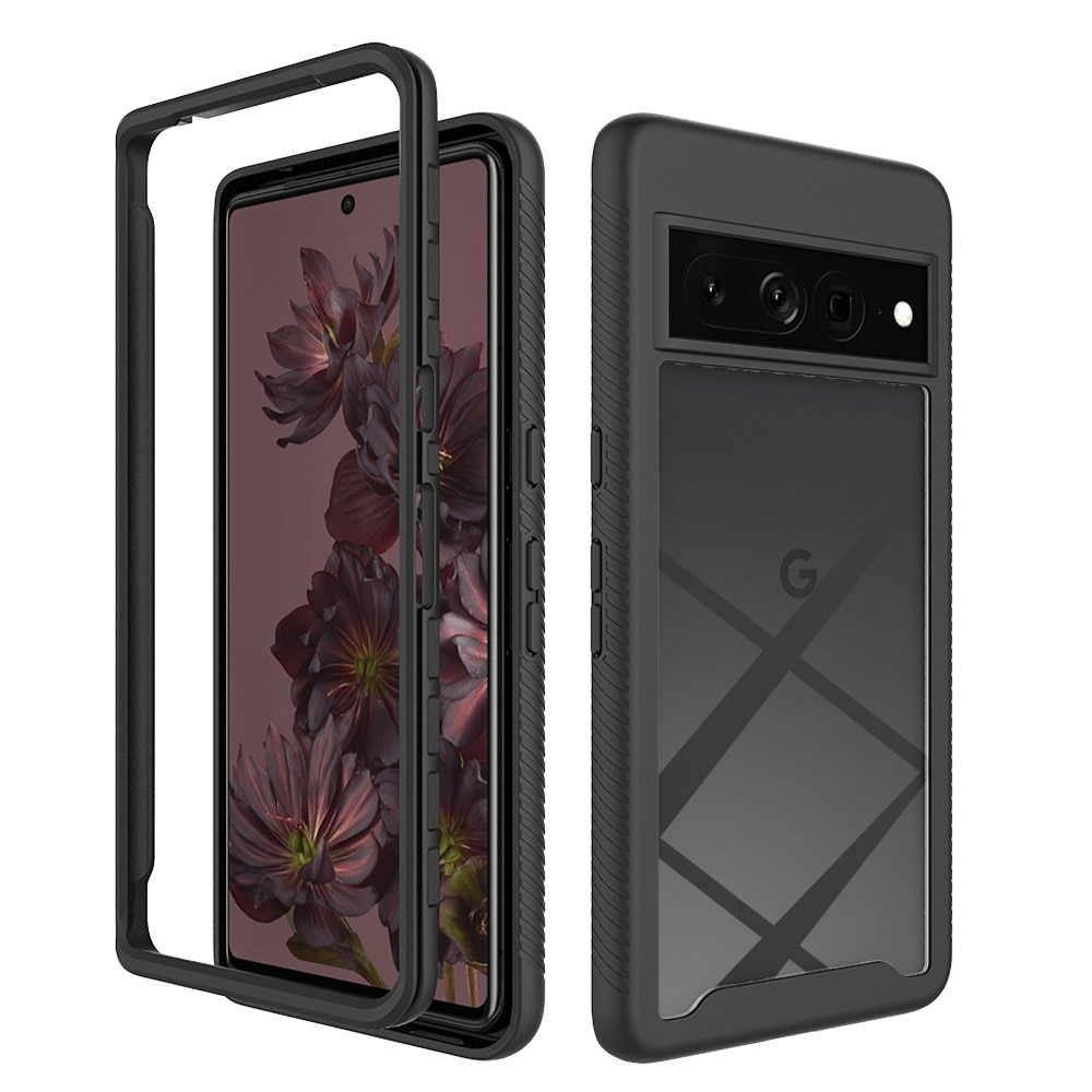 Full Cover Kuori Google Pixel 7 Pro musta