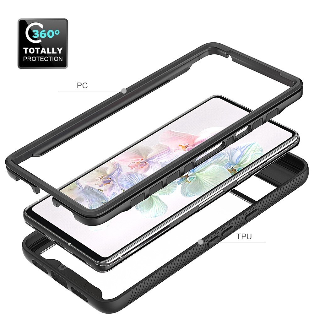 Full Cover Kuori Google Pixel 7 Musta