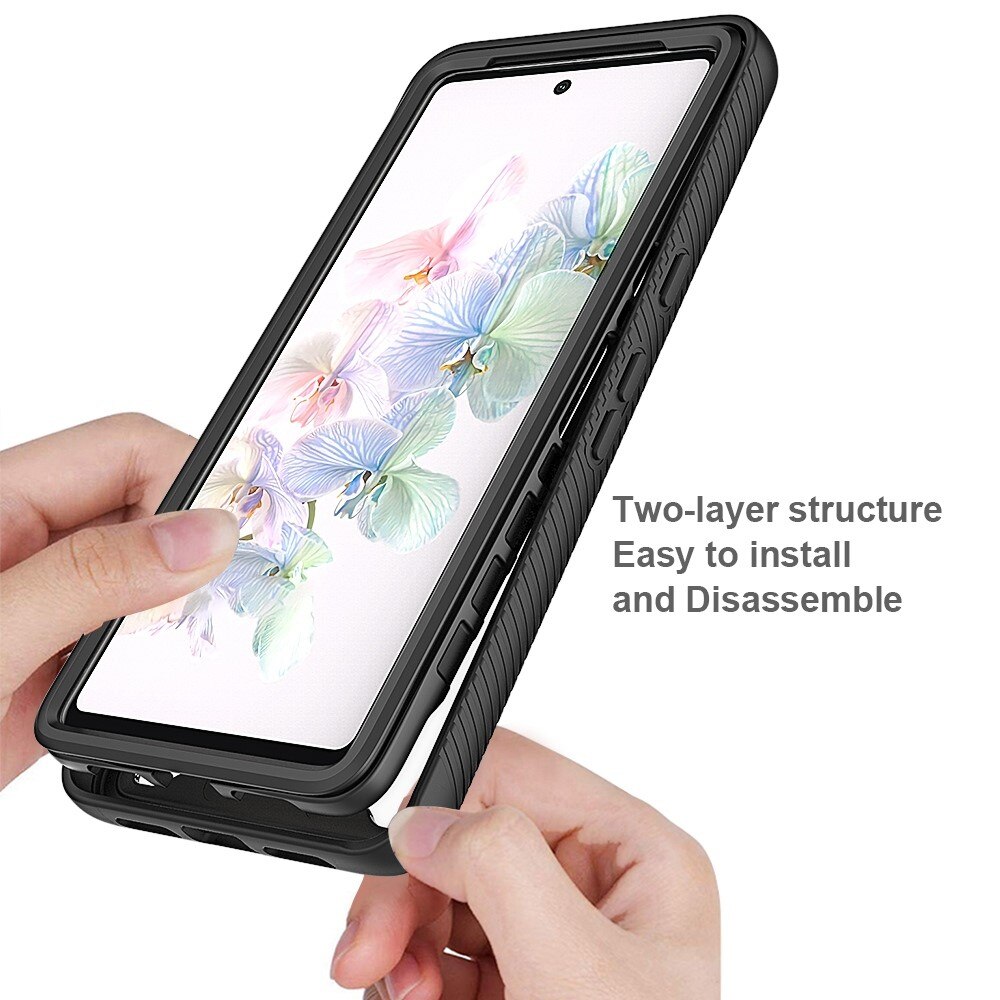 Full Cover Kuori Google Pixel 7 Musta