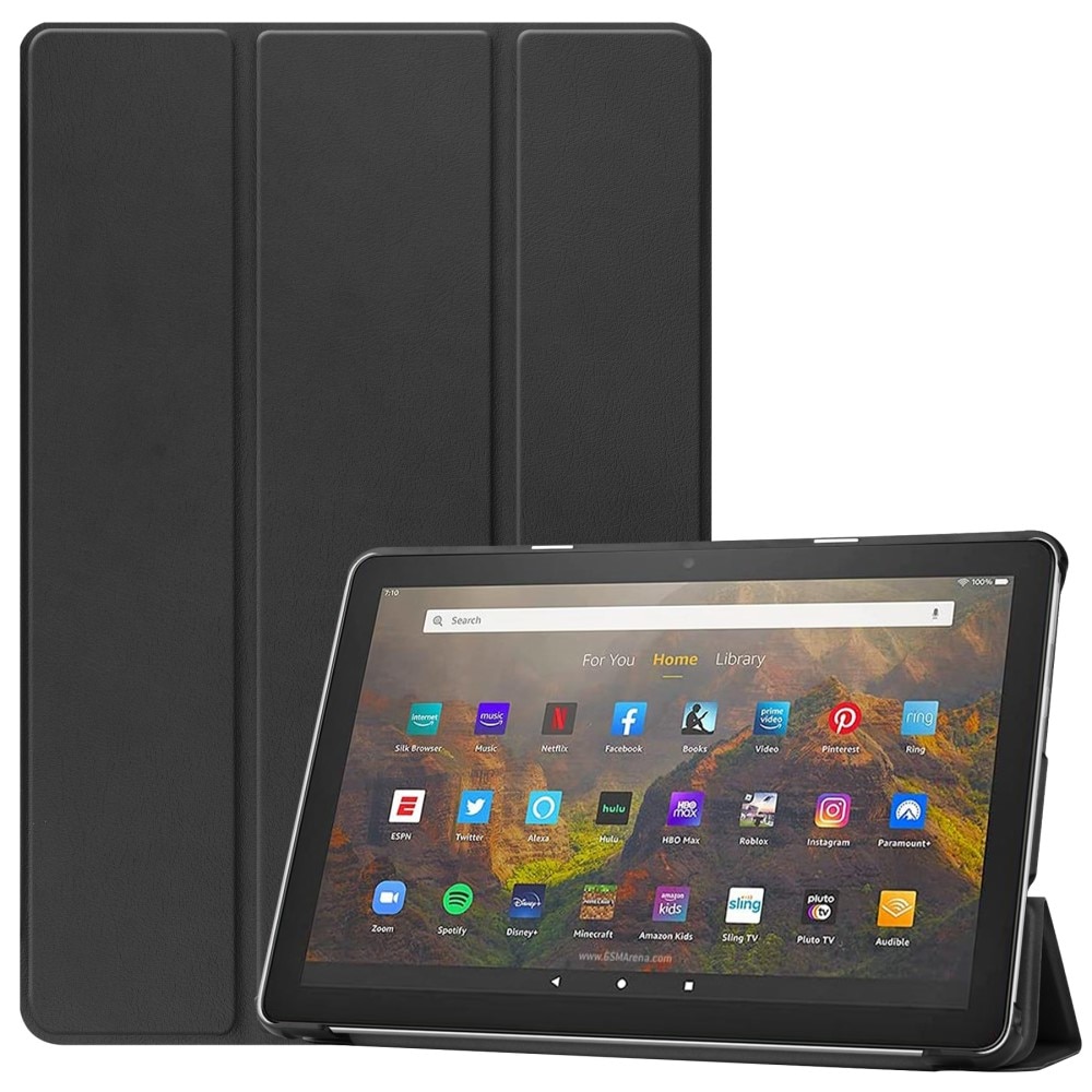 Kotelo Tri-fold Amazon Fire HD 10 (2021) musta