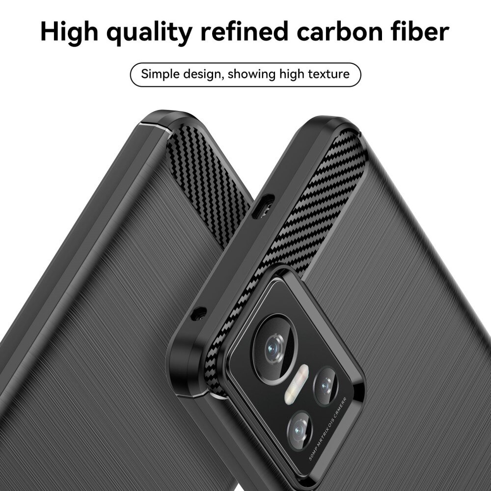 Realme GT Neo 3 Kuori TPU Brushed Musta