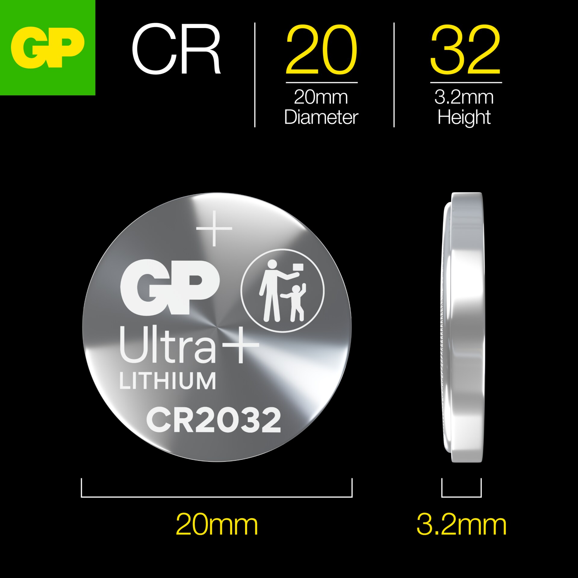 Lithium Nappiparisto CR2032 (4 kpl)