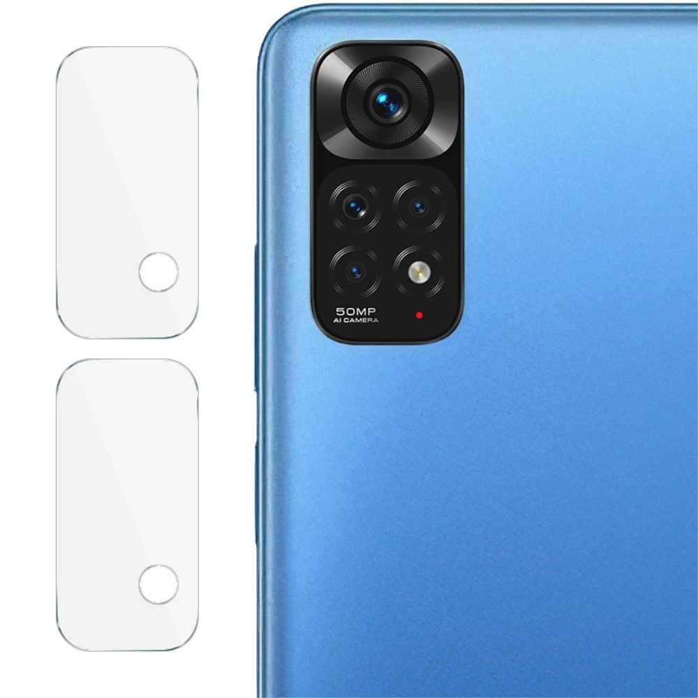 2-pack Panssarilasi Kameran Linssinsuoja Xiaomi Redmi Note 11