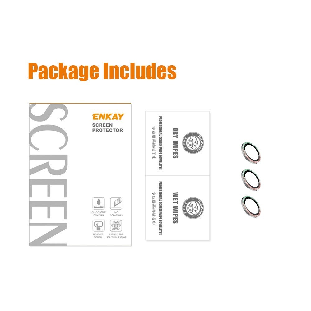 Glitter Linssinsuojus lasi+alumiiniseos iPhone 13 Pro sateenkaari