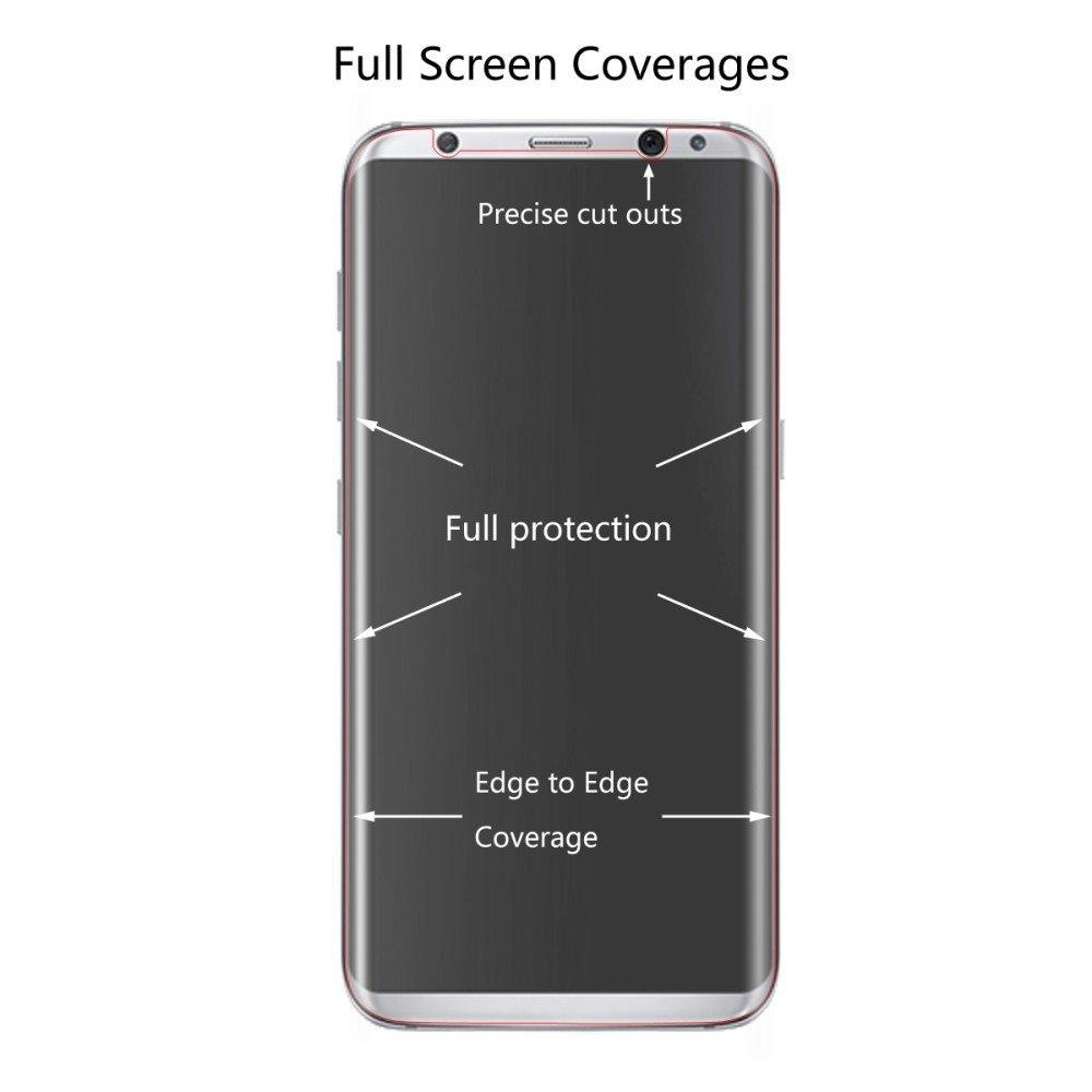Koko näytön näytönsuoja Samsung Galaxy S8 Plus Läpinäkyvä