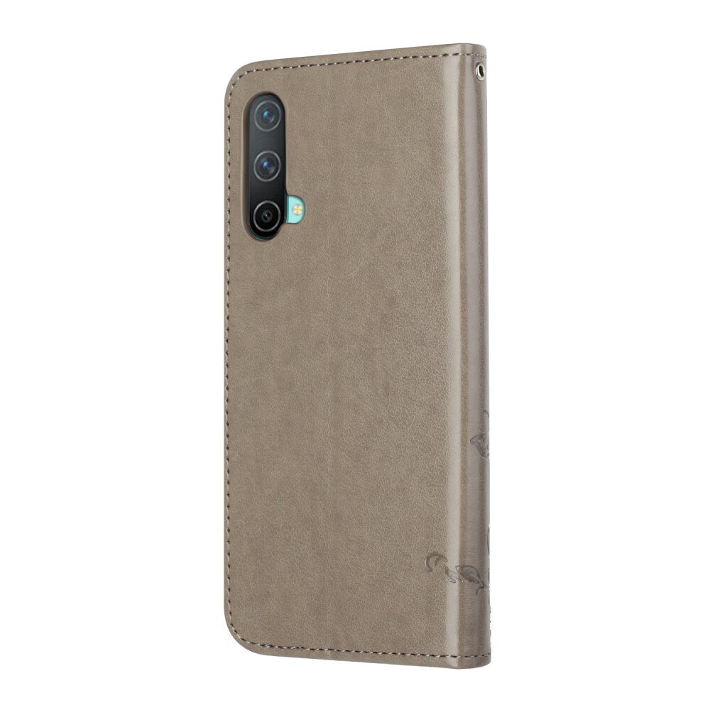 Nahkakotelo Perhonen  OnePlus Nord CE 5G Harmaa