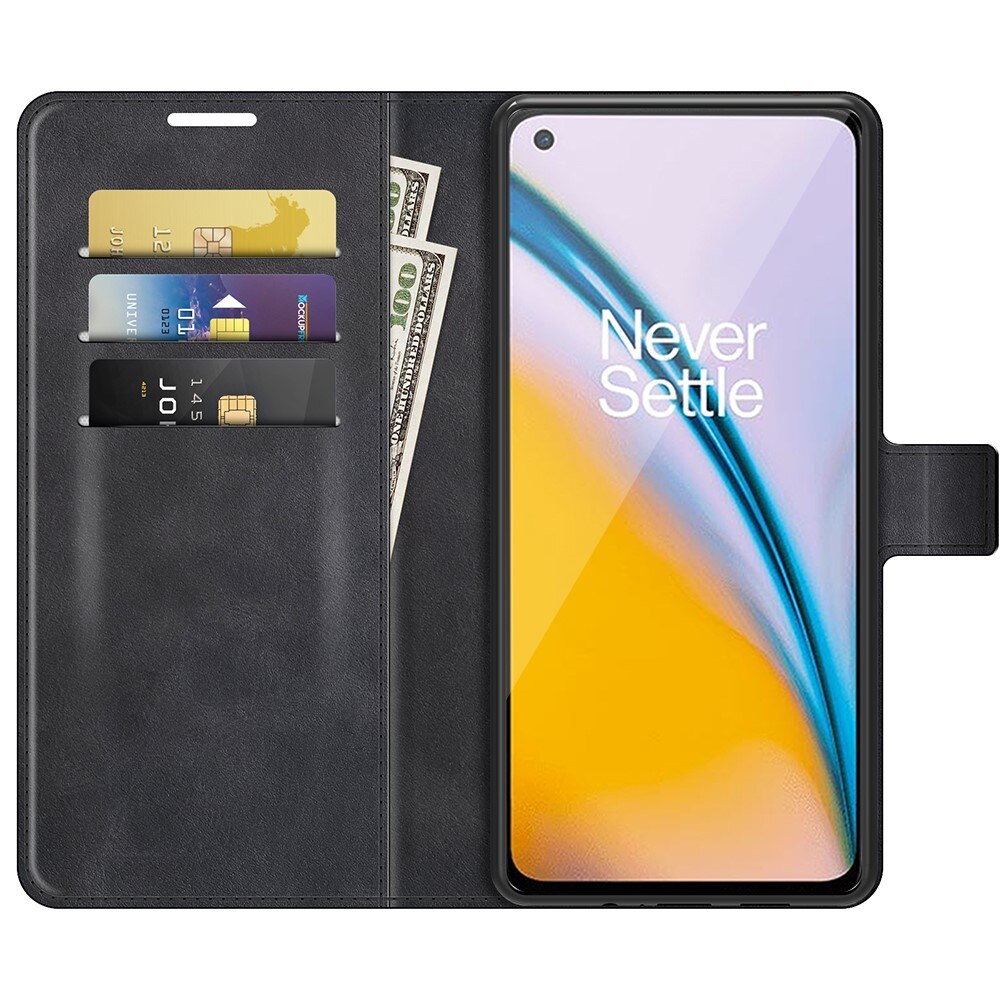 Leather Wallet OnePlus Nord 2 5G Black