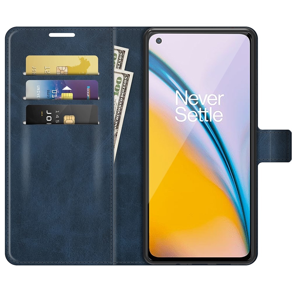 Leather Wallet OnePlus Nord 2 5G Blue