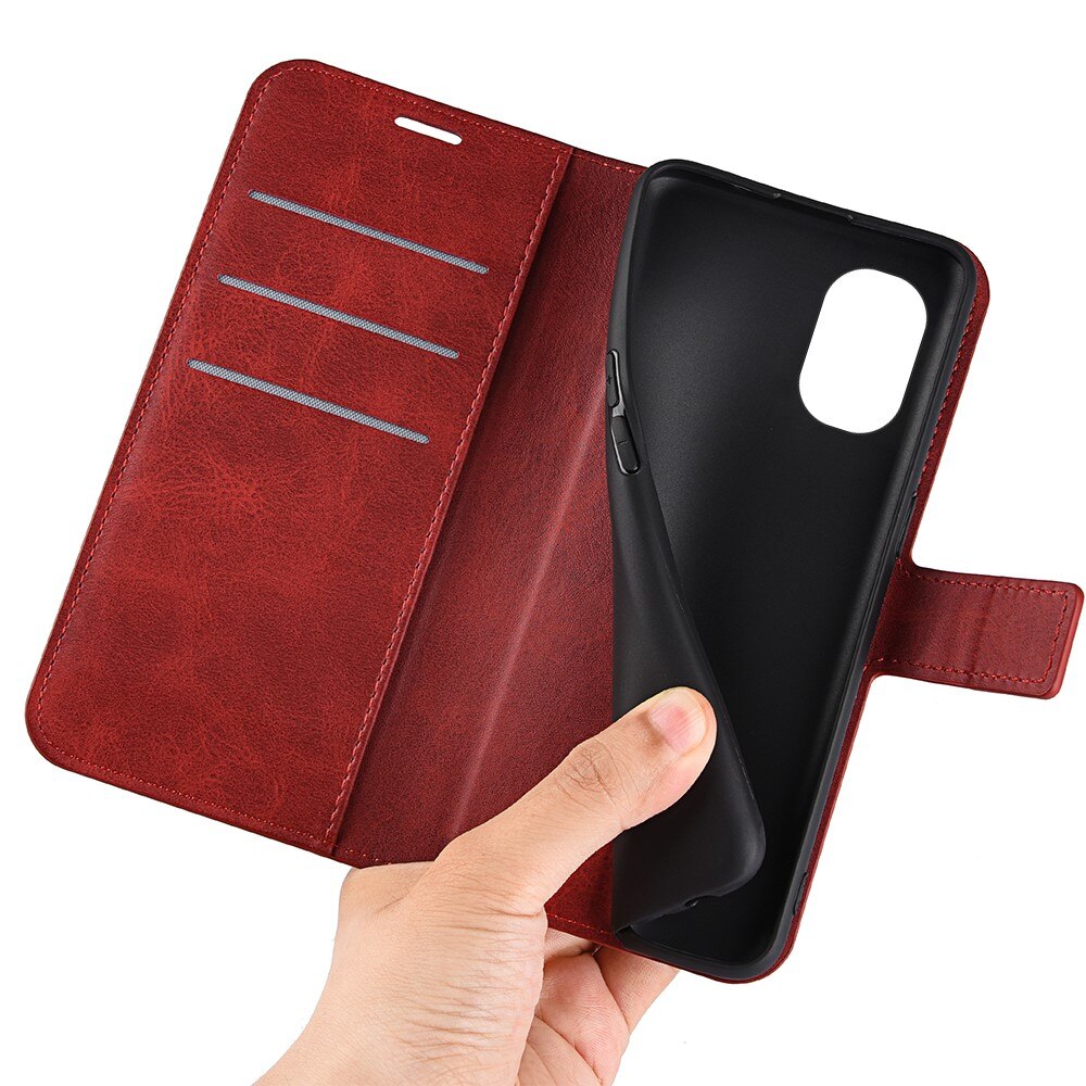 Leather Wallet OnePlus Nord N20 Red