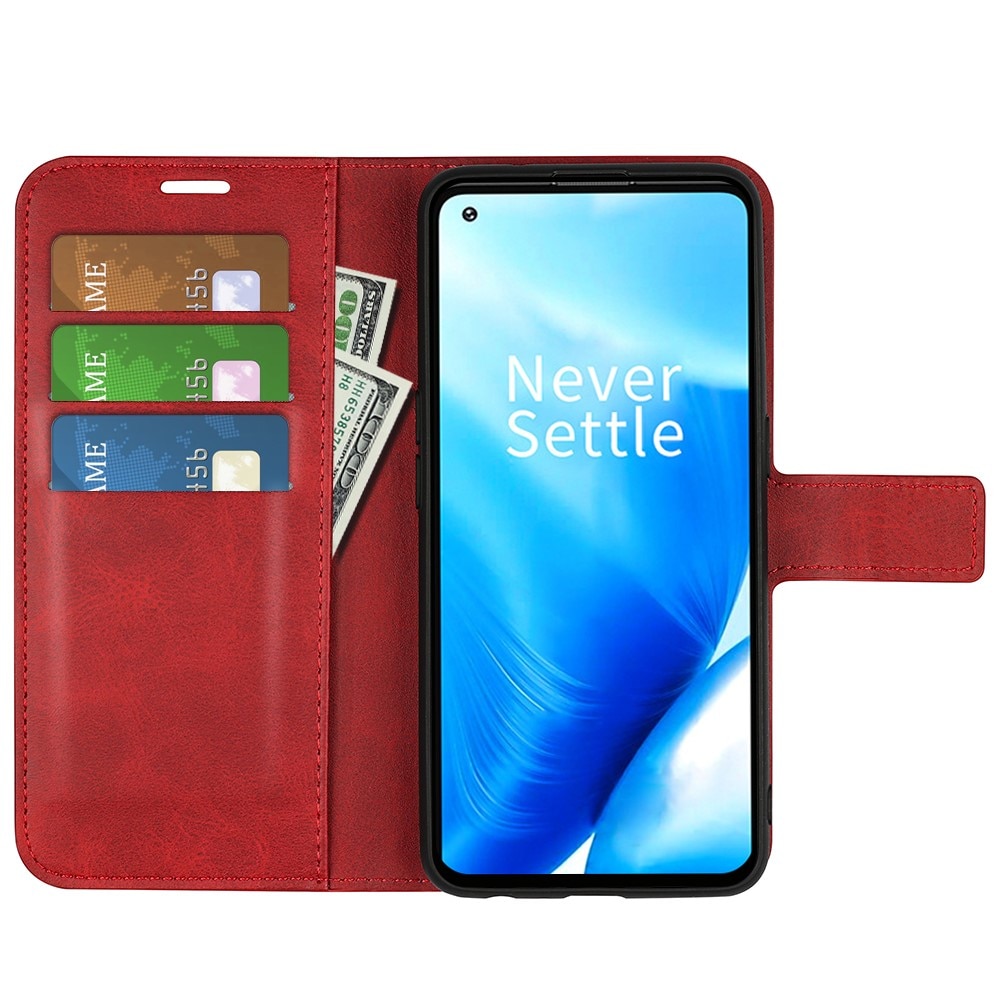 Leather Wallet OnePlus Nord N20 Red