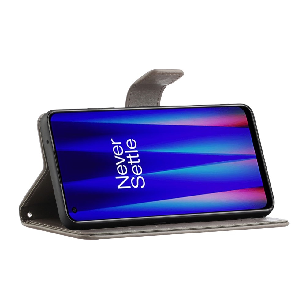 Nahkakotelo Perhonen  OnePlus Nord CE 5G Harmaa