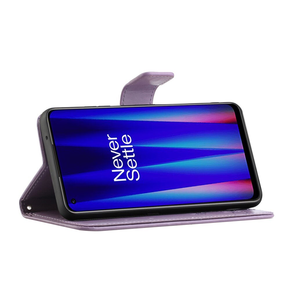 Nahkakotelo Perhonen  OnePlus Nord CE 5G Liila