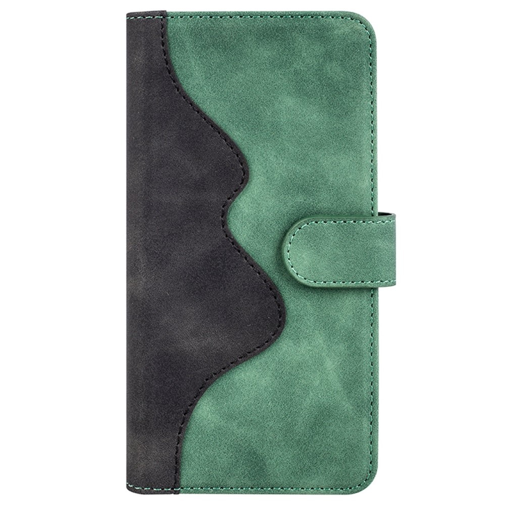 Color Splicing Lompakkokotelo OnePlus Nord 2T 5G vihreä