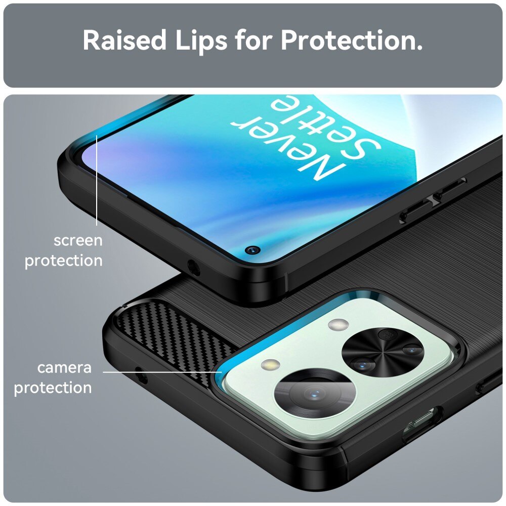  Oneplus Nord 2T 5G Kuori TPU Brushed Musta