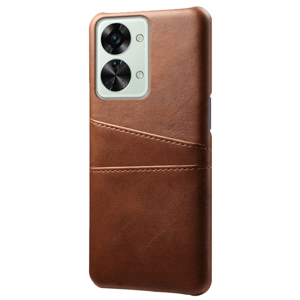 Card Slots Case  Oneplus Nord 2T 5G Ruskea