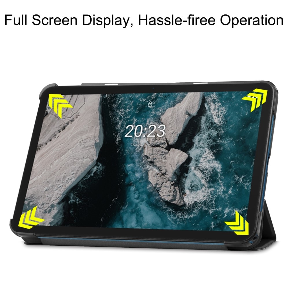 Kotelo Tri-fold  Nokia T20 Musta
