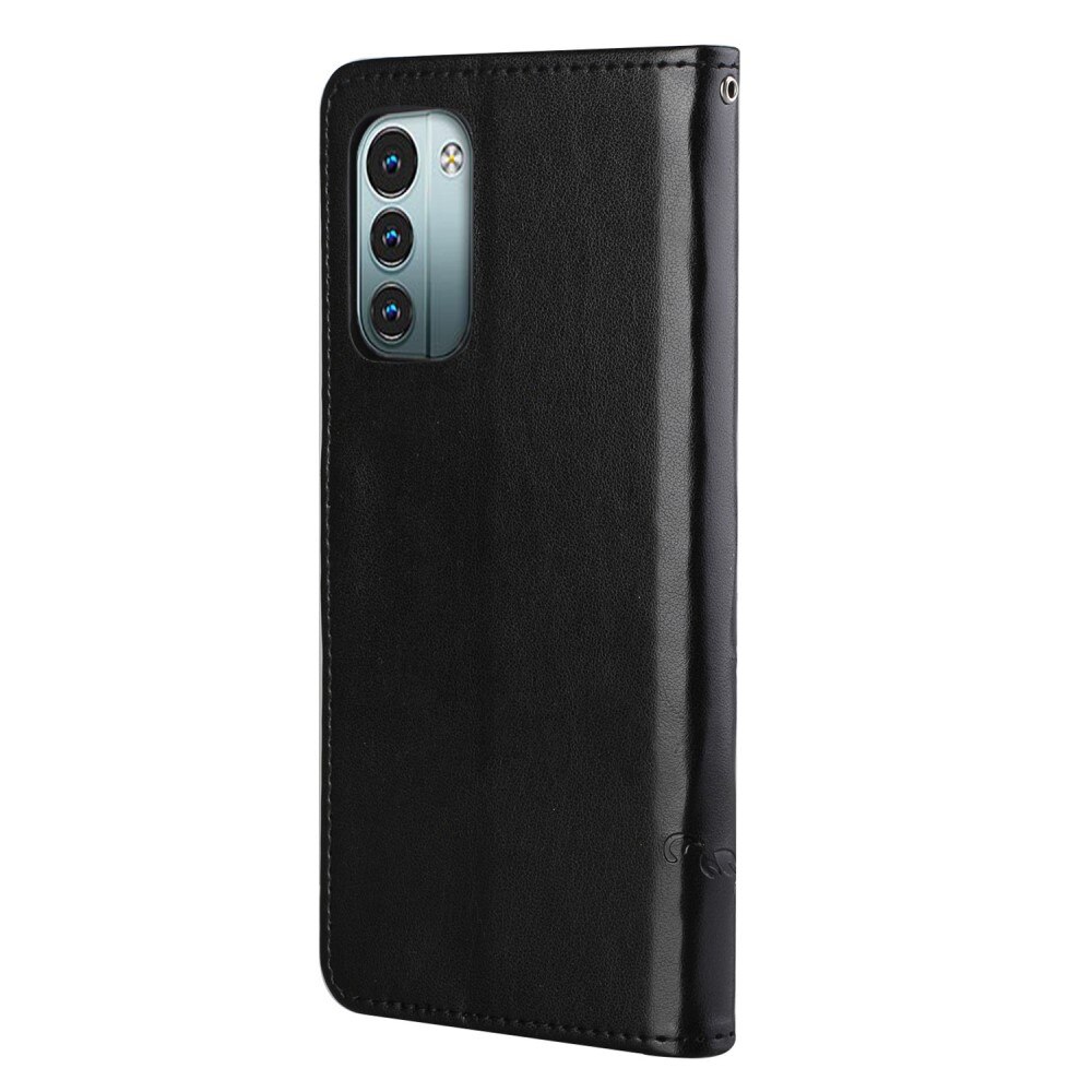 Nahkakotelo Perhonen  Nokia G11/Nokia G21 Musta