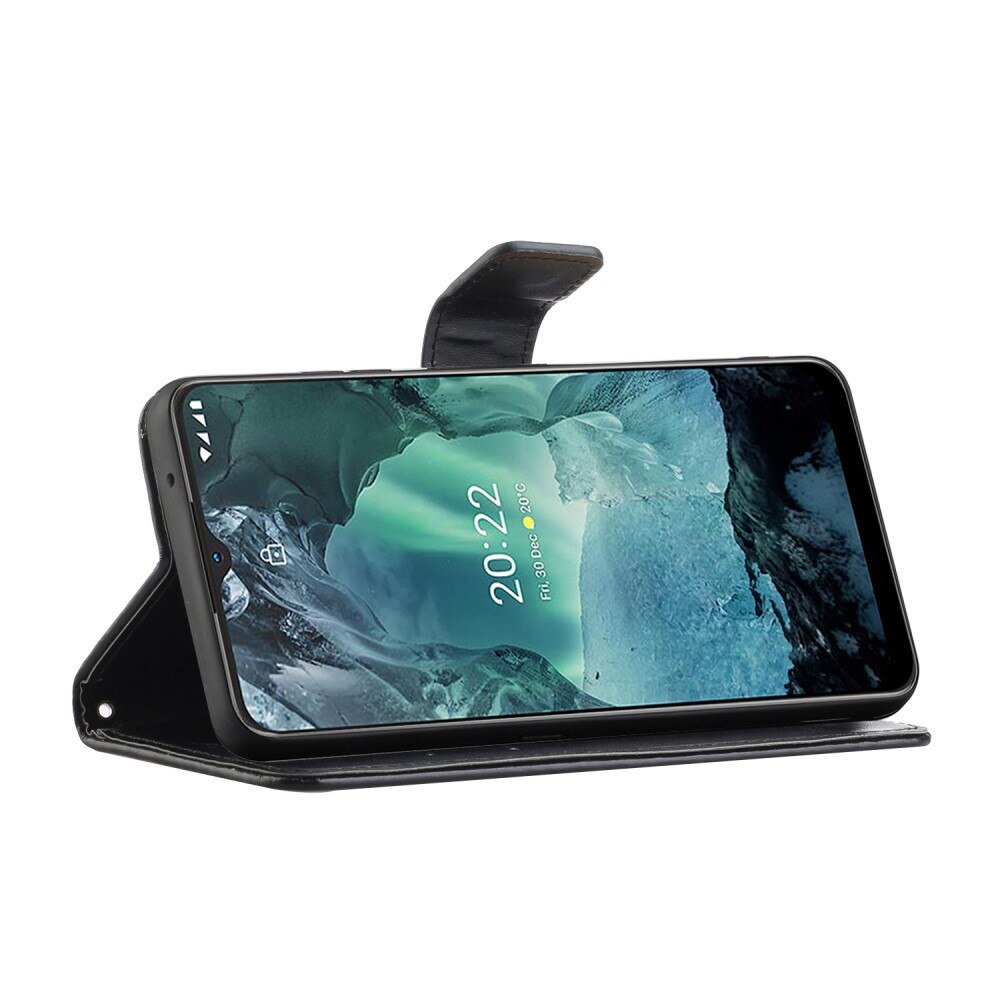 Nahkakotelo Perhonen  Nokia G11/Nokia G21 Musta