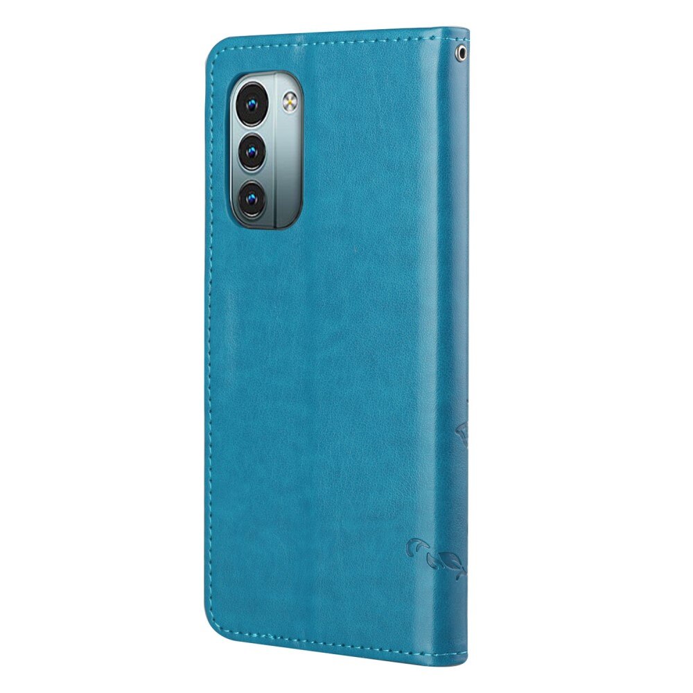 Nahkakotelo Perhonen  Nokia G11/Nokia G21 Sininen