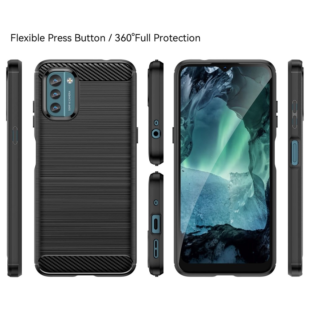  Nokia G11/Nokia G21 Kuori TPU Brushed Musta