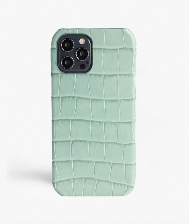 Kuori iPhone 12/iPhone 12 Pro Croco Sininen