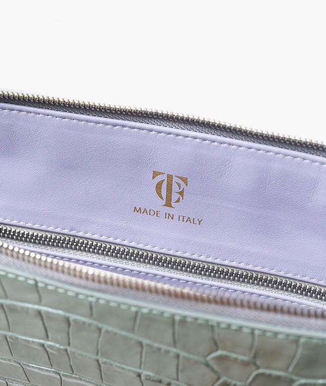 Tietokonelaukku 15" Croco Pastell Teal